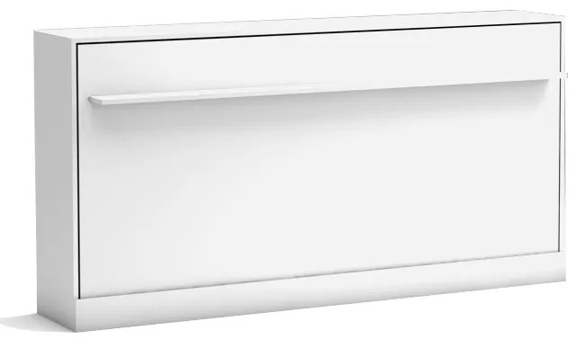 Pat rabatabil orizontal fara somiera primer life 200 (90x200) - alb mat
