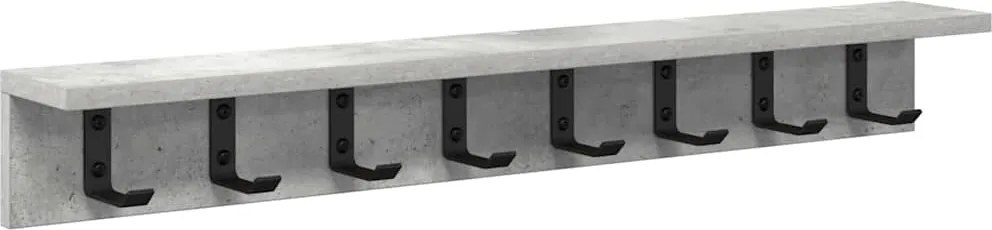 vidaXL Răcător de paltoane montat pe perete Pe perete Gri din beton