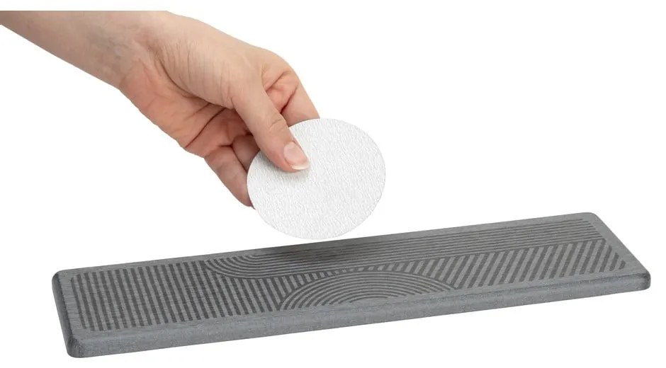 Scurgător de vase gri din diatomit 30x8 cm Damon – Wenko