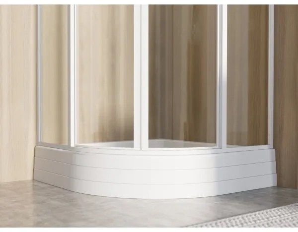 Ravak A204001120 - Tăviță de duș în formă de sfert de cerc RONDA 80x80 cm, alb