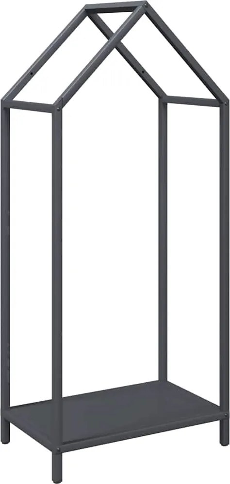 vidaXL Suport pentru lemne de foc Antracit Oțel laminat la rece