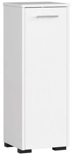 Dulap baie, placa laminata, 2 rafturi, alb, 30x30x82 cm