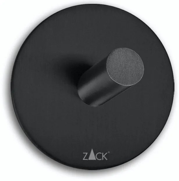 Cuier rotund pentru prosoape DUPLO, culoare neagră - ZACK