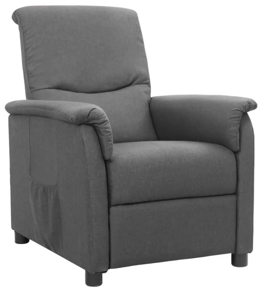 3093271 vidaXL Fotoliu cu ridicare, gri deschis, textil