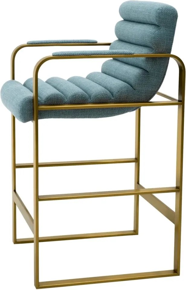 Scaun de bar elegant design LUX Counter Olsen, scalea blue