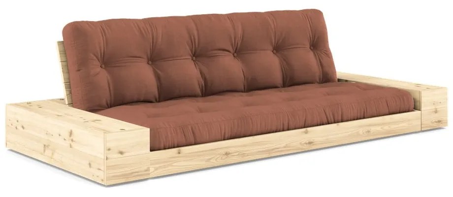Canapea cărămizie extensibilă 244 cm Base – Karup Design