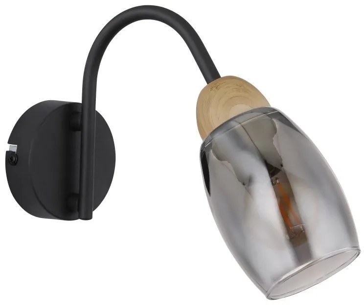 Aplica de perete design modern Gerly negru