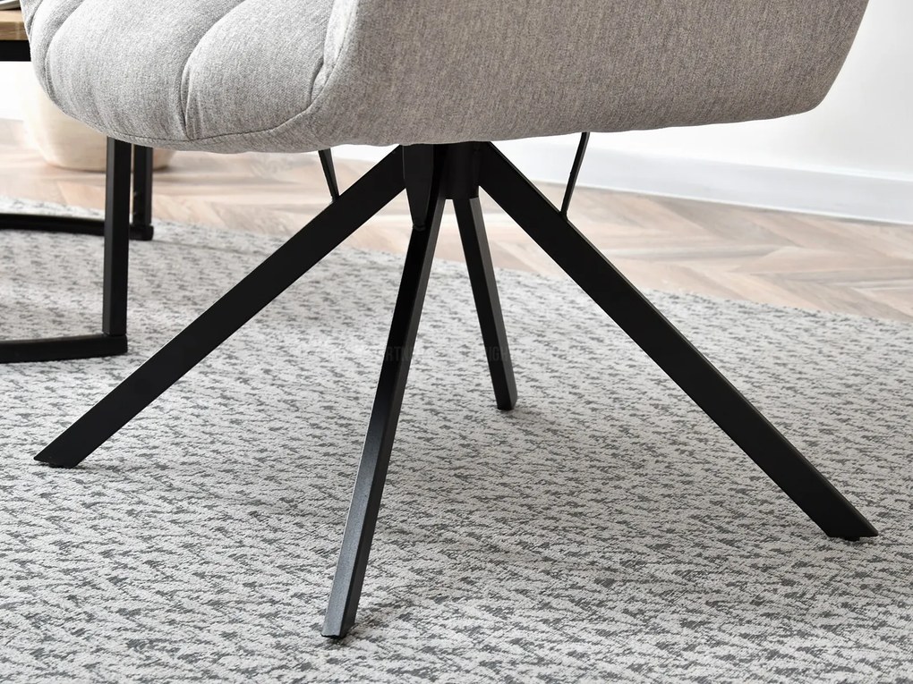 Fotoliu Kikino X (gri + negru). 1110136