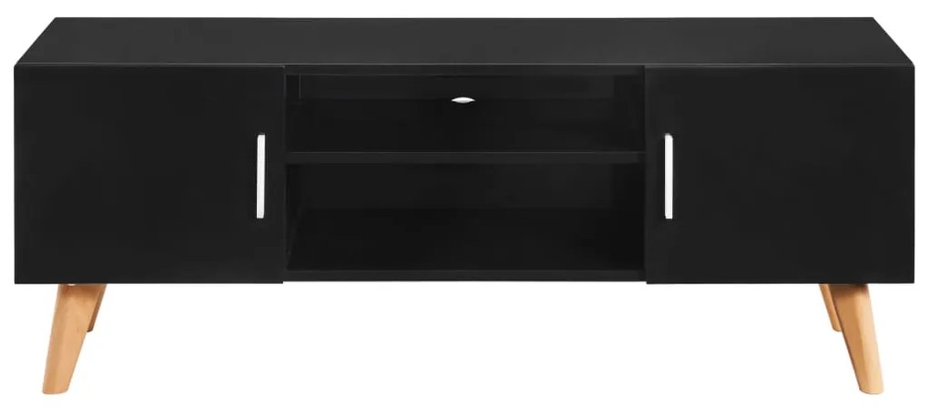 247308 vidaXL Comodă TV, negru, 120 x 40 x 46 cm, MDF