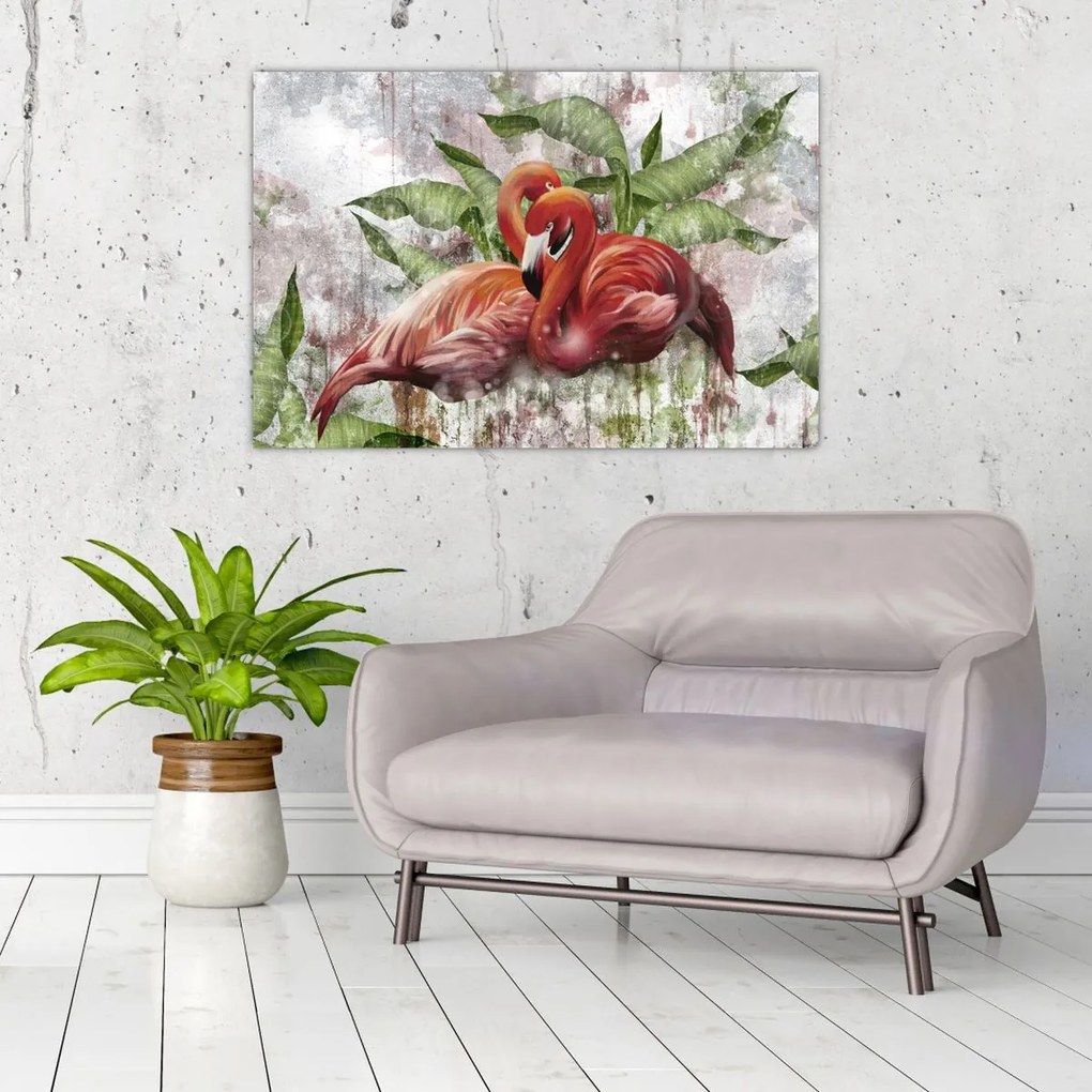 Tablou - Flamingo (90x60 cm)