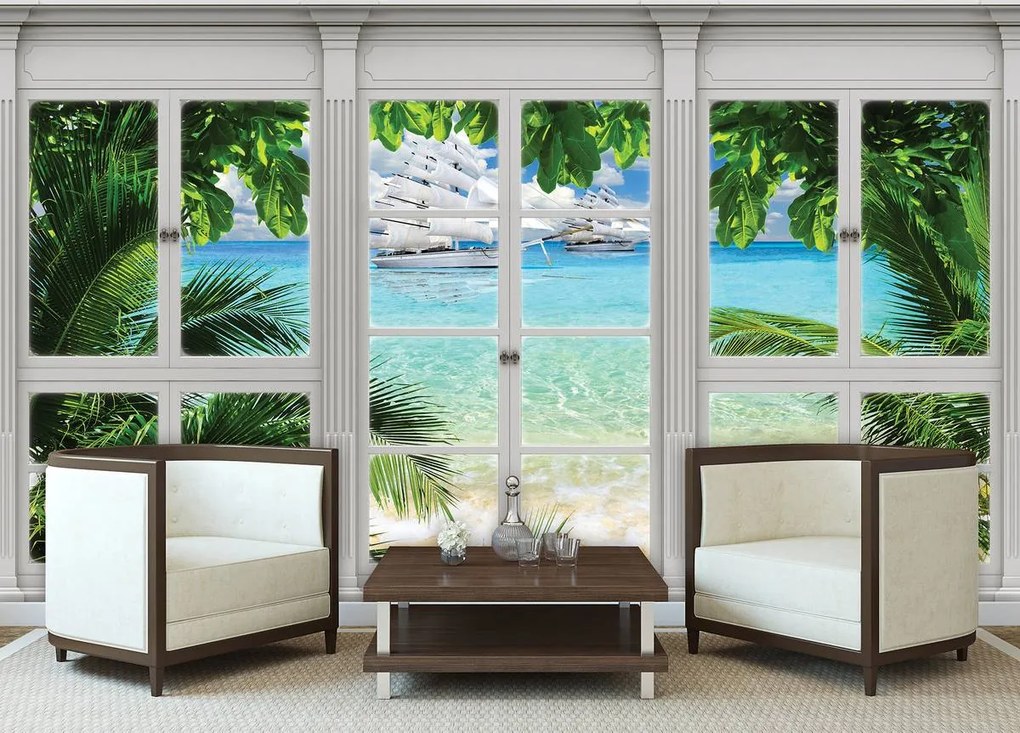 Fototapet - Privire spre ocean (152,5x104 cm), în 8 de alte dimensiuni noi