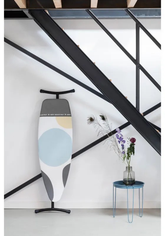 Masa de calcat Brabantia D 1003386, 135x45 cm, 7 pozitii de reglare, Alb/Gri