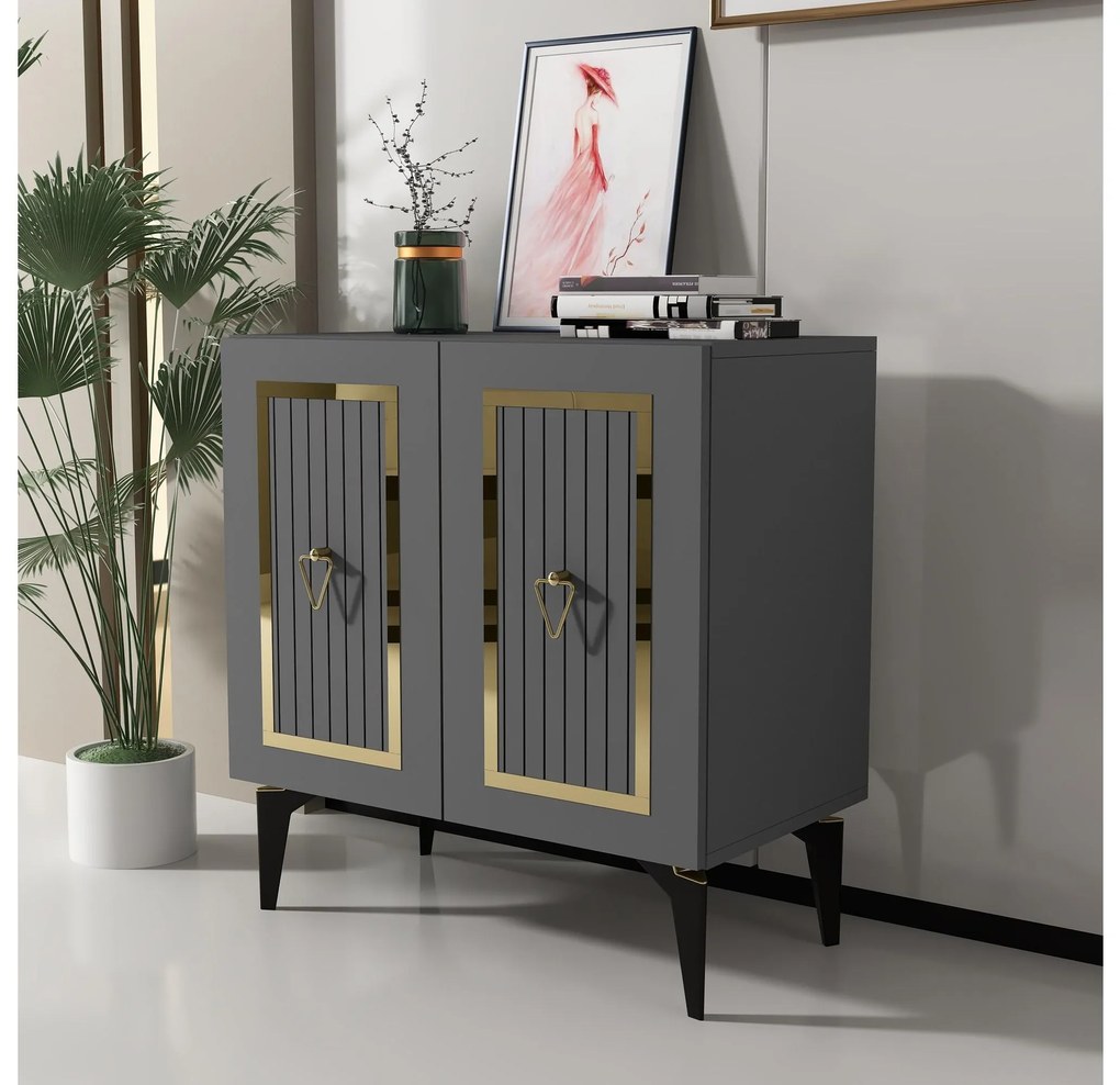 Dulap Lideke 3 (antracit + auriu) . 1093349