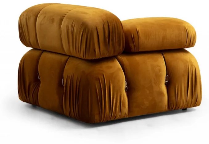Fotoliu Modular Bubble L1, Mustar
