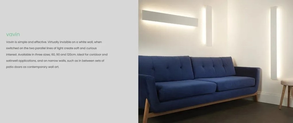 Aplica LED ambientala design liniar Vavin 90