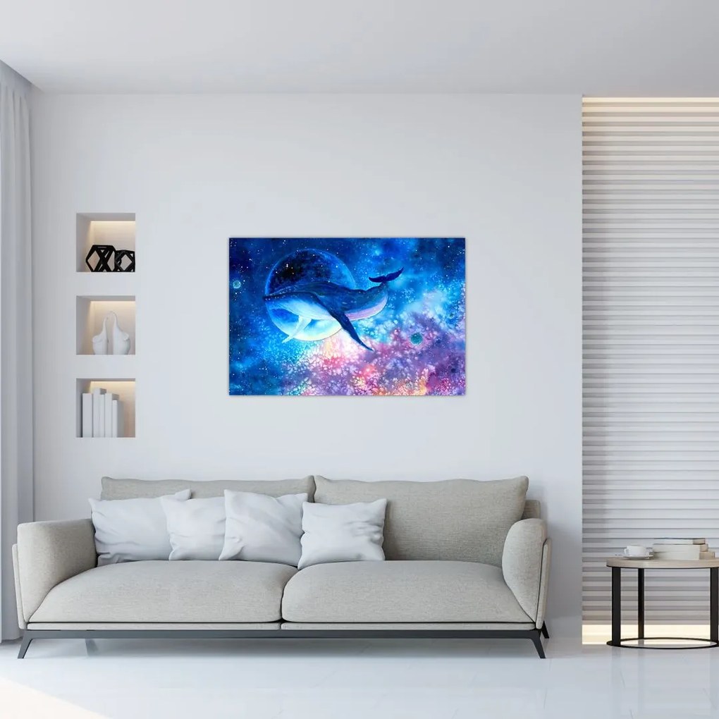 Tablou - Balena spațială (90x60 cm)