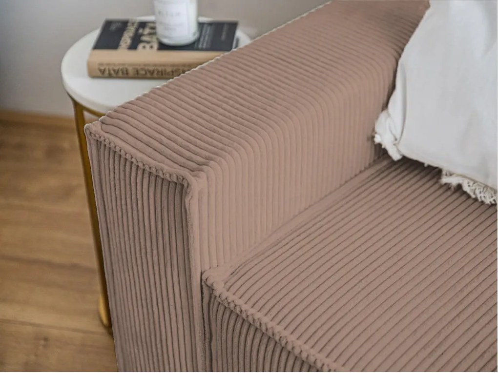 Fotoliu din catifea Culoare maro, SMART