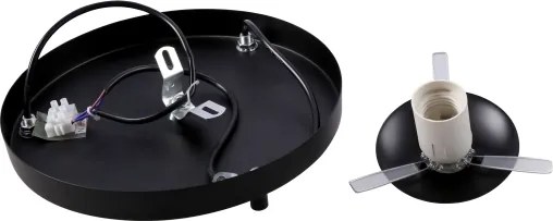 BRILAGI - Lampă suspendată pe cablu POLOS 3xE27/40W/230V Ø 42 cm negru