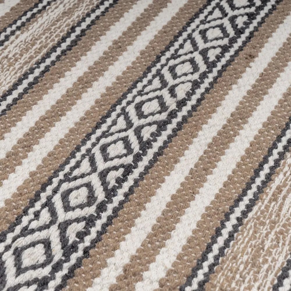 Covor bej lavabil din bumbac 60x90 cm – Casa Selección