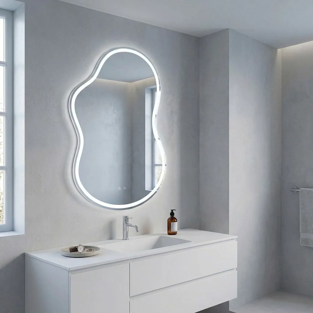 Oglindă LED UNO 80x55 cm
