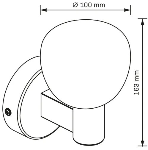 Aplica de perete pentru baie POLA, 1x G9, 5W, 230V, IP44, negru/transparent