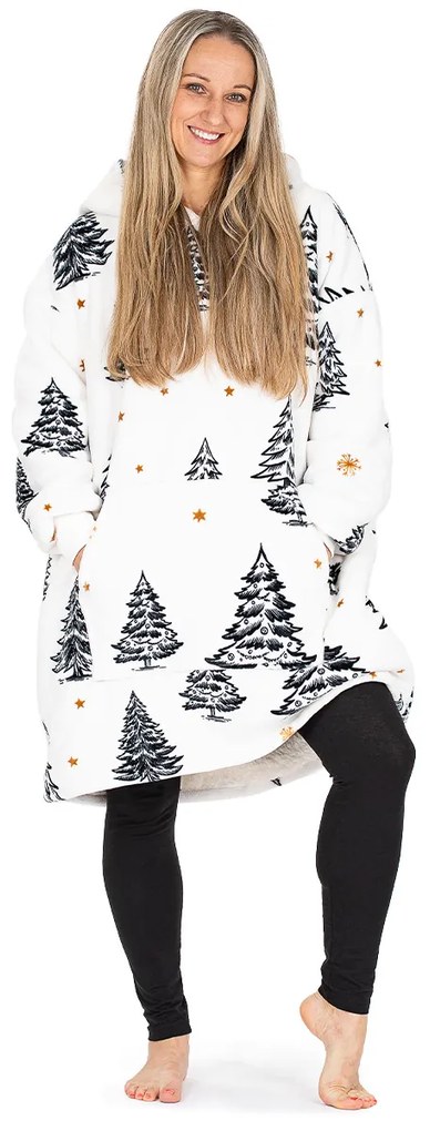 Hanorac din micropluș 4Home Frosted Trees, uni M – pentru femei