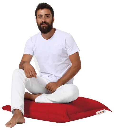 Pernă de podea 70x70 cm roșu