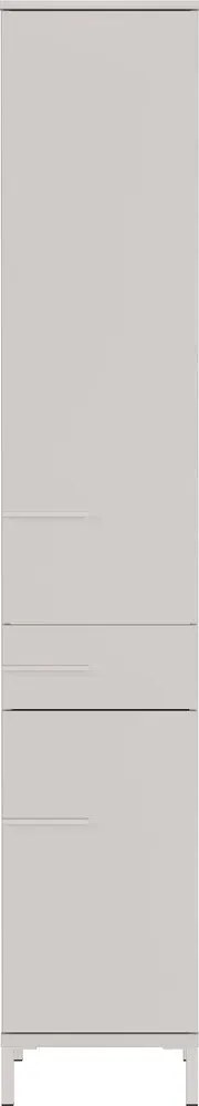 Dulap de baie crem înalt/îngust cu aspect mat 34x190 cm Laurino – Germania