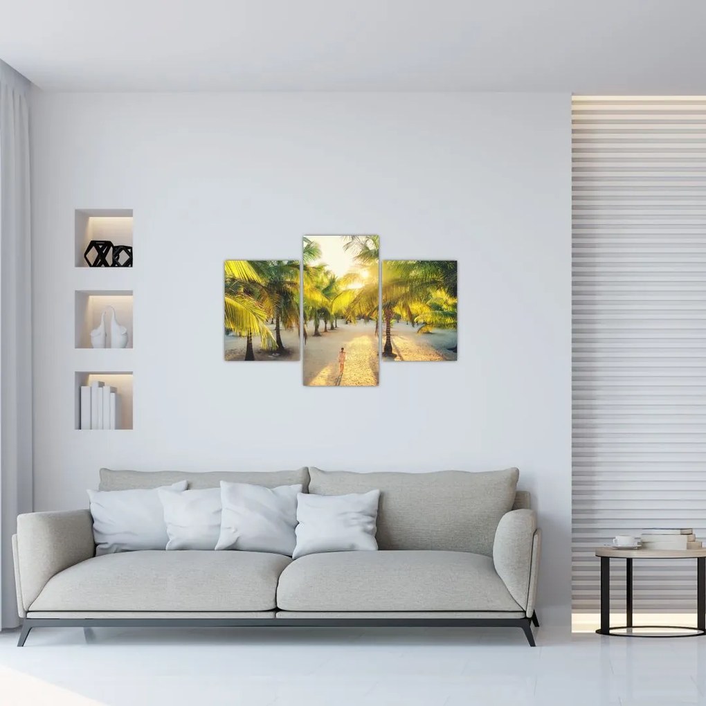 Tablou - Femeie între palmieri (90x60 cm)