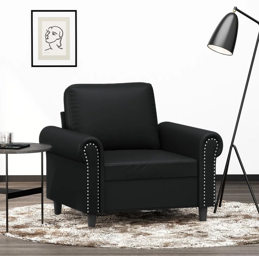 349113 vidaXL Canapea de o persoană, 60 cm, piele ecologică