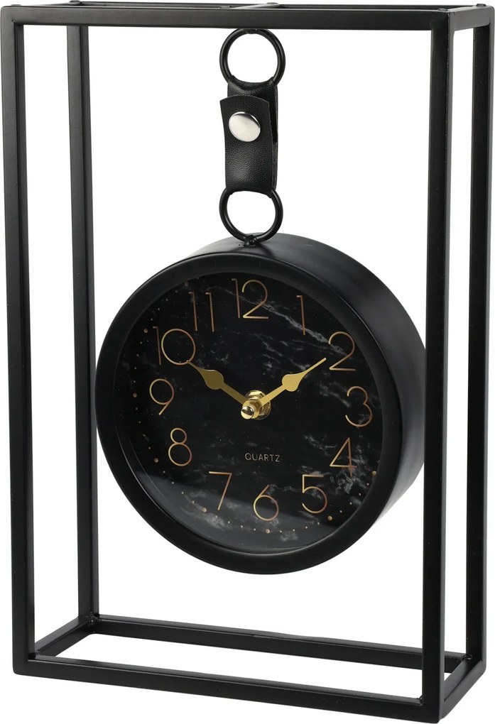 Ceas suspendat pe cadru metalic, 21 x 31 cm