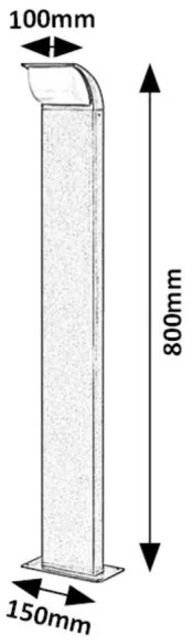 Lampă LED de exterior HONGKONG LED/9W/230V IP65 Rabalux 7167
