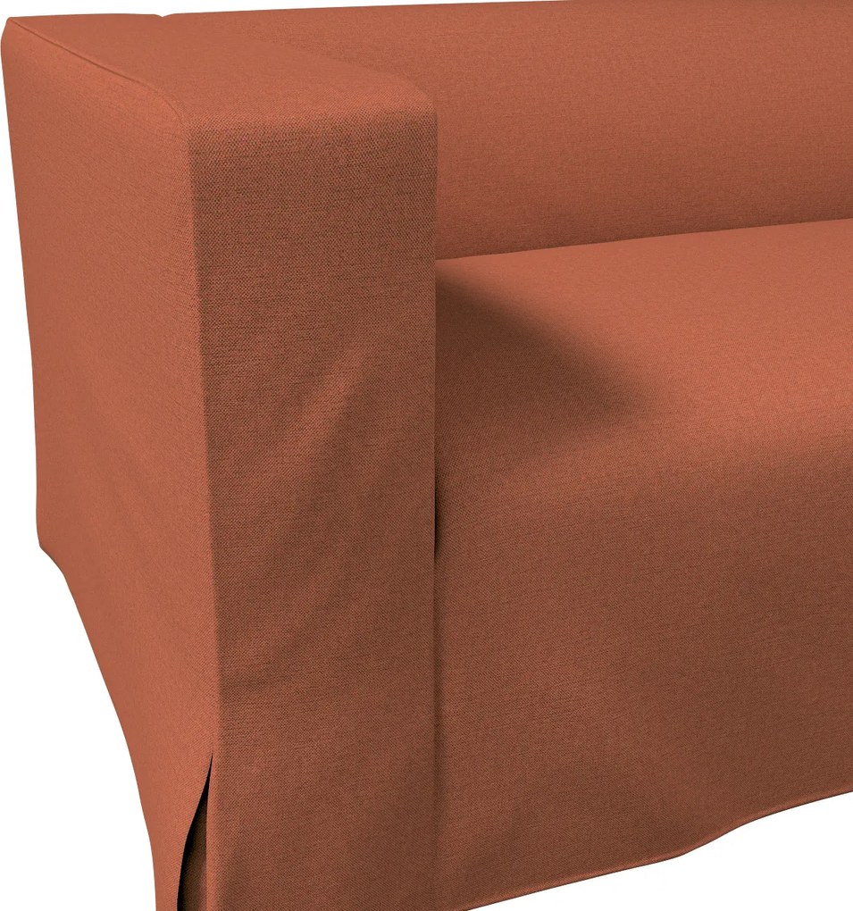 Husă canapea Klippan cu 2 locuri, lungă, cu pliuri contrastante