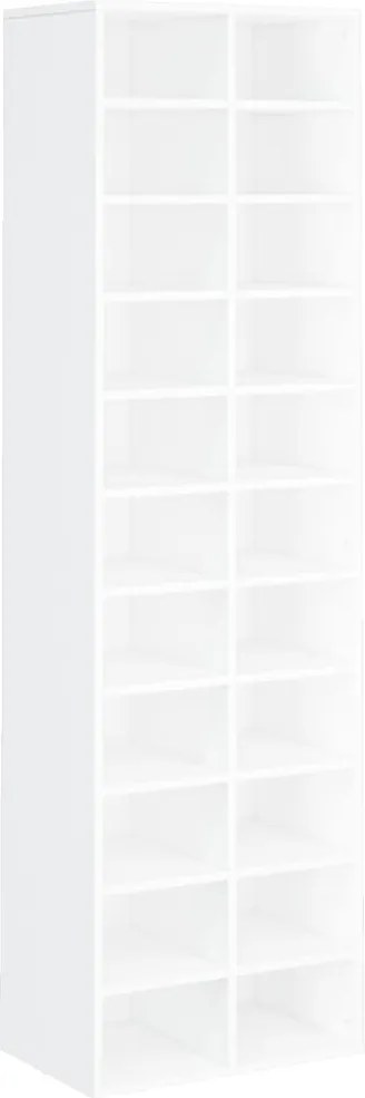 vidaXL Pantofar, alb, 54x34x183 cm, PAL