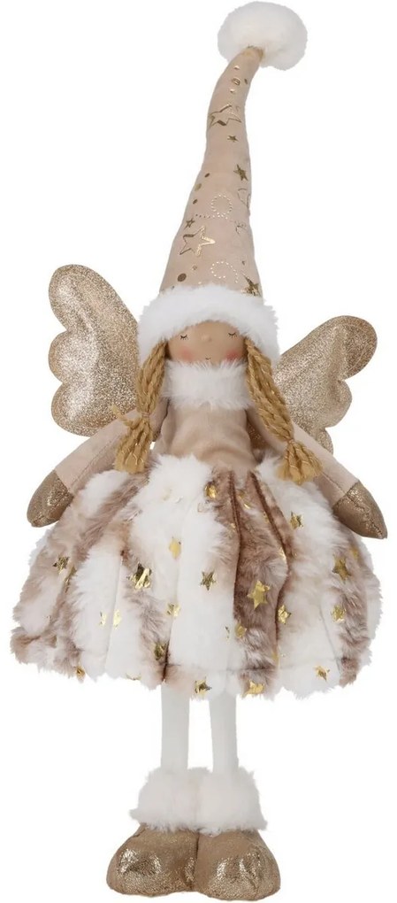 Decorațiune Crăciun luminoasă Înger în picioare,50 cm, LED, cu baterii
