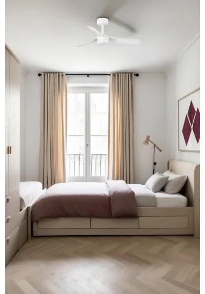 Ventilator LED dimabil FARO 33820-1TW MINI PUNT S LED/10W 2700/4000/6000K + telecomandă