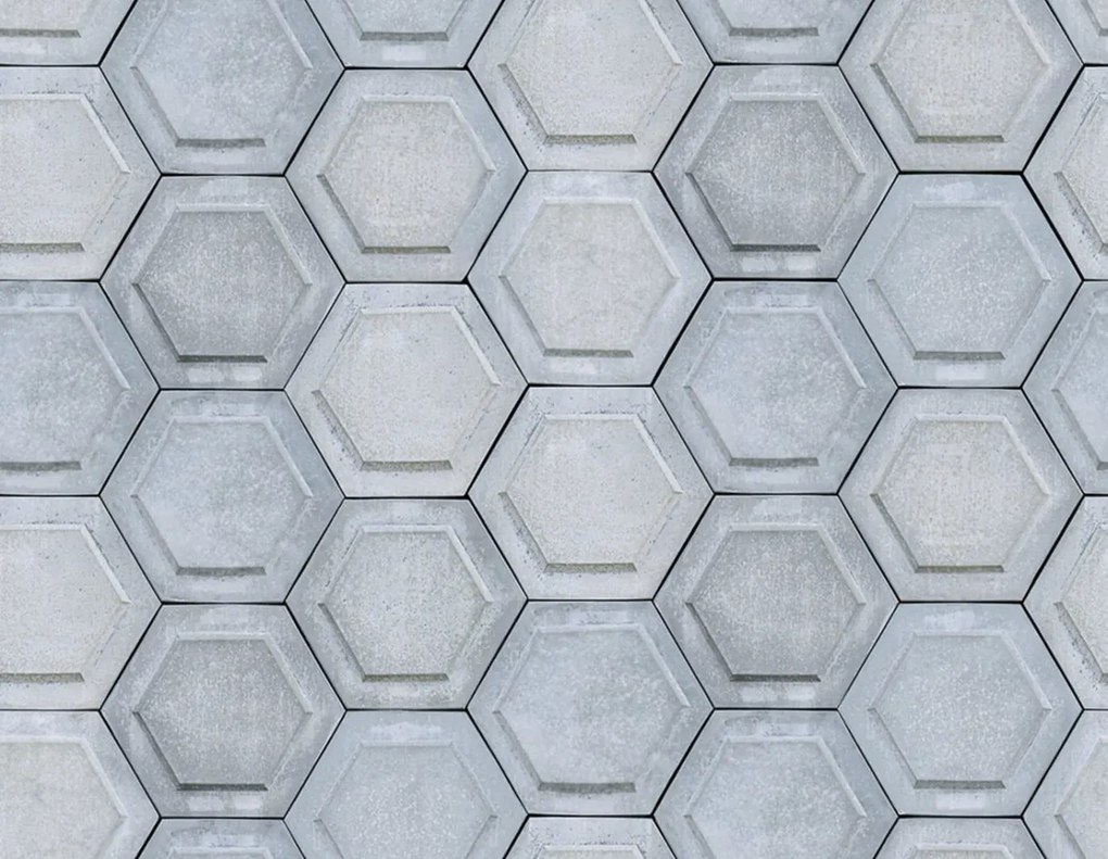 Fototapet, Concrete Hexagon, Rebel Walls
