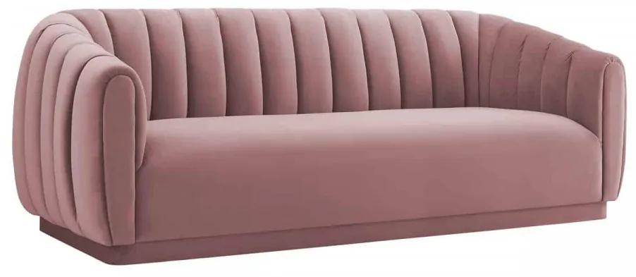 Canapea Lorena, 3 locuri, roz