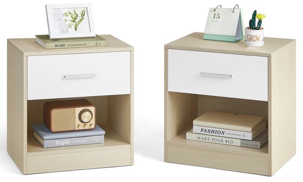 Set de noptiere E1081, stejar, 2 buc.