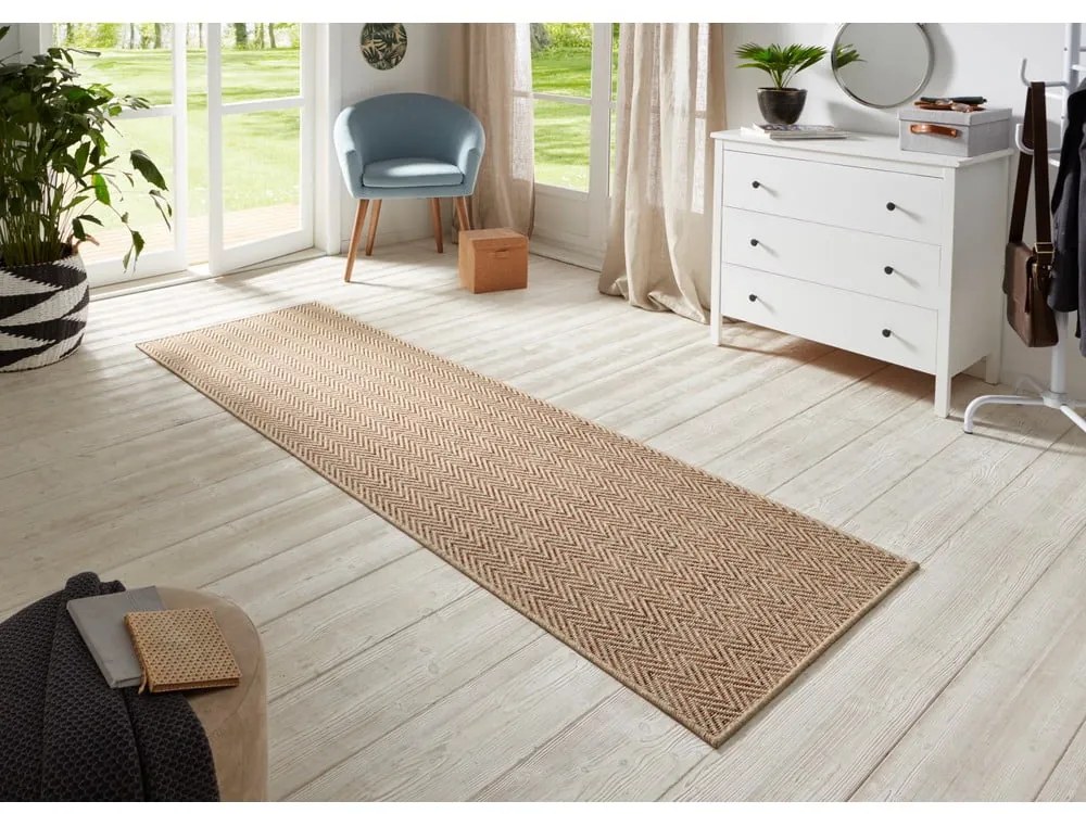 Covor tip traversă BT Carpet Nature 500, 80 x 500 cm. maro