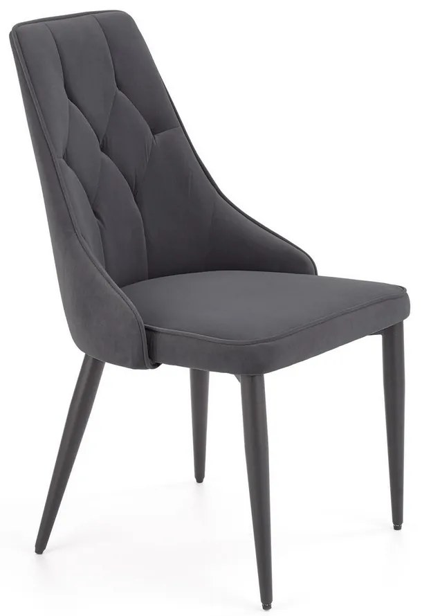 Scaun de bucaterie Marien, gri/negru