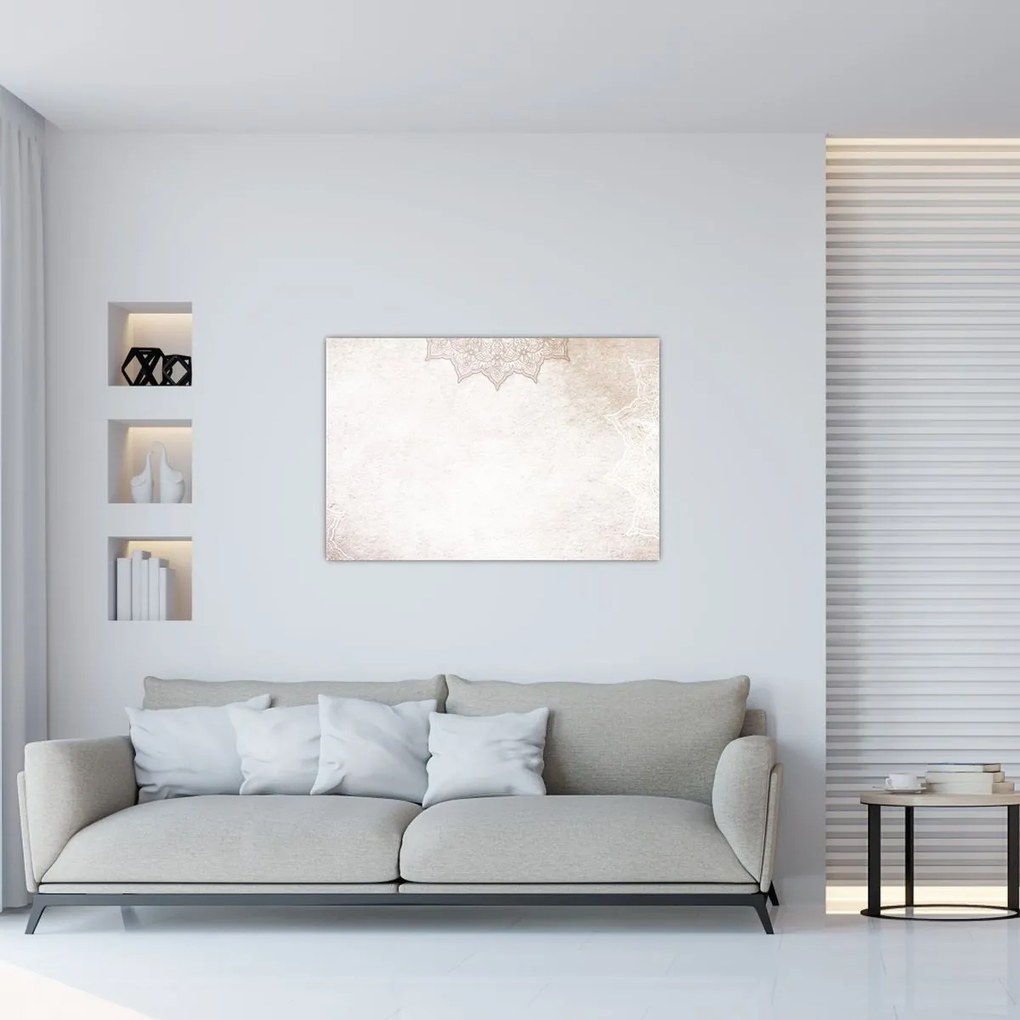 Tablou - Mandala pe zid (90x60 cm)