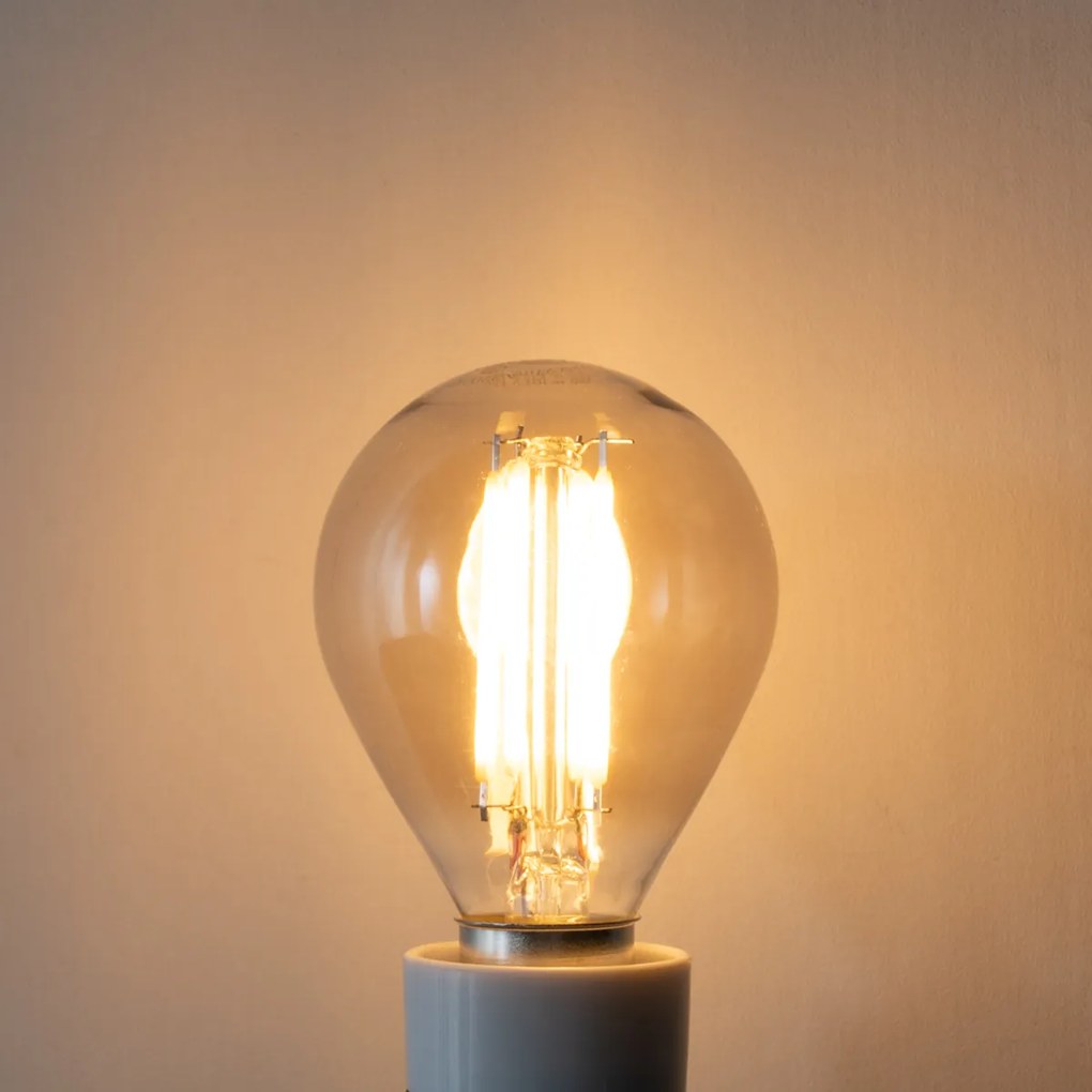 Set de 5 becuri LED E14 estompabile P45 fum 5W 470 lm 2200K