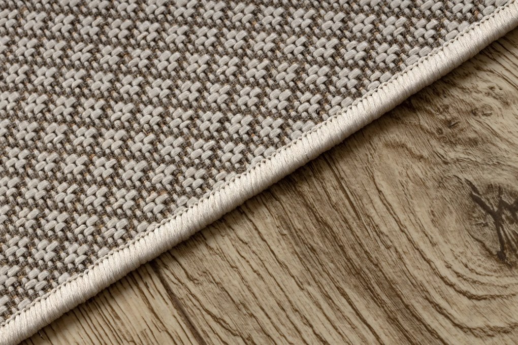 Covor sisal Floorlux 50002 Romburi şampanie si taupe
