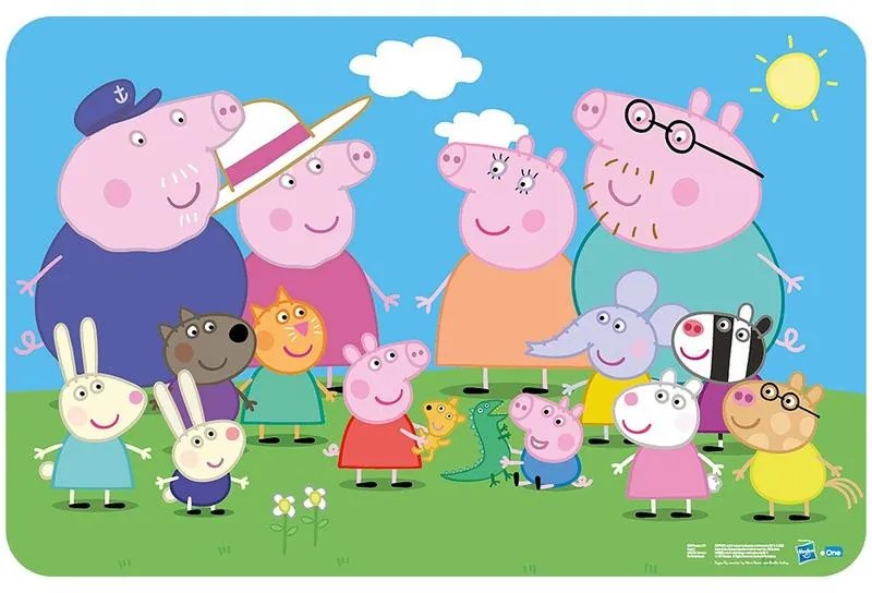 Purcelușa Peppa suport de farfurie 43*28 cm