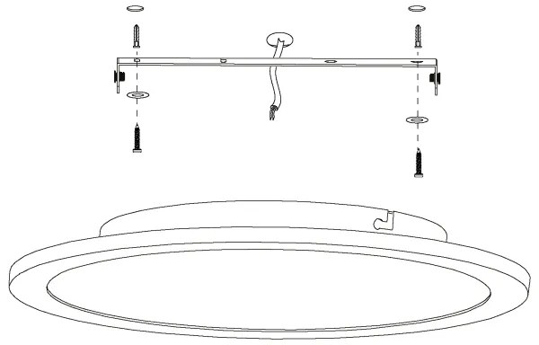 Eglo 98208 - Plafonieră LED SARSINA-A, 19,5W, 230V, dimabil + DO