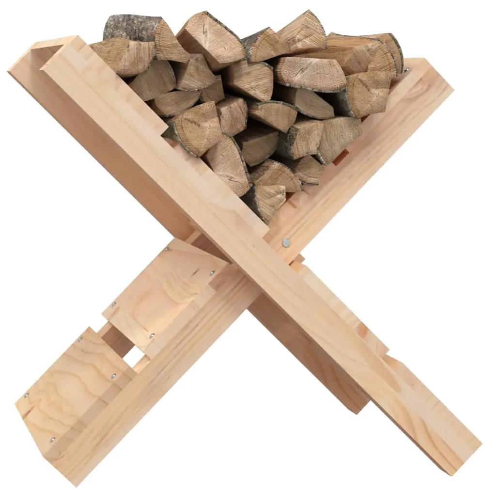 Suport pentru busteni 47x39,5x48 cm lemn masiv de pin Maro