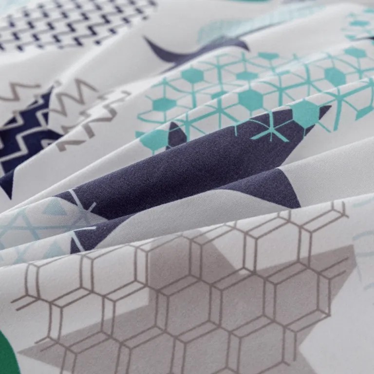 Lenjerie de pat din microfibra flanelata MINT STARS colorata Dimensiune lenjerie de pat: 70 x 90 cm | 140 x 220 cm