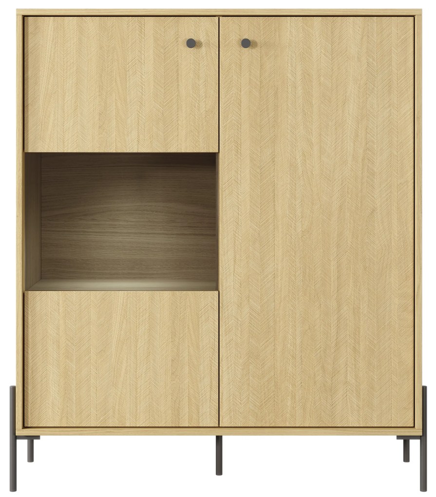 Vitrină Scandia (Stejar scandi + moblid scandi). 1071385