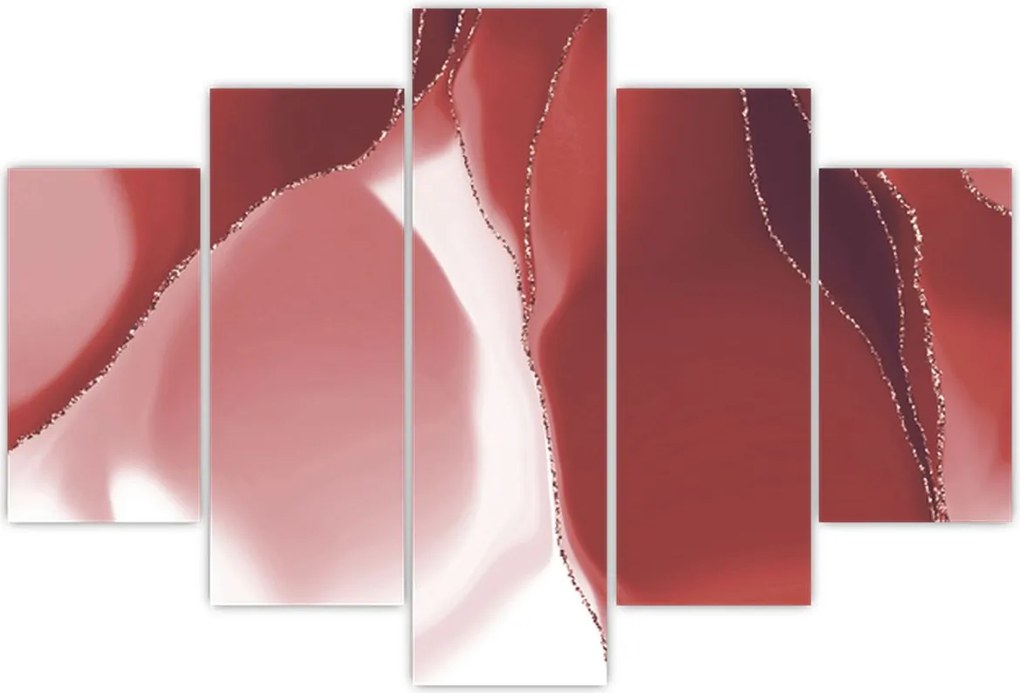 Tablou - Floare abstractă roșie N⁰3 (150x105 cm)